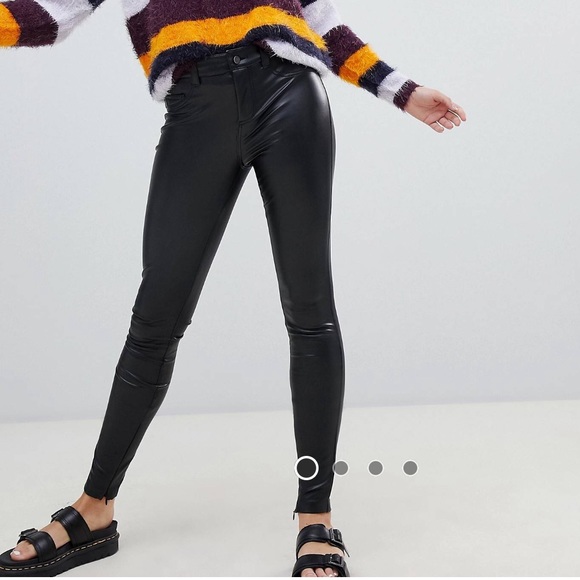ASOS Pants & Jumpsuits Only Faux Leather Pants Poshmark